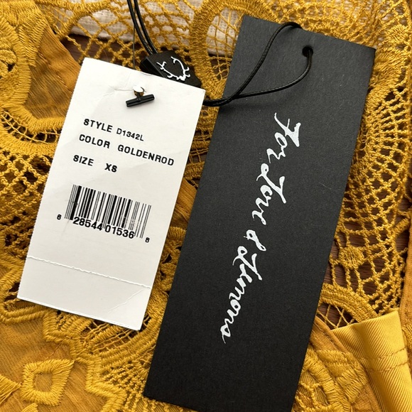 FOR LOVE & LEMONS SIENNA MINI DRESS GOLDENROD - Picture 11 of 16